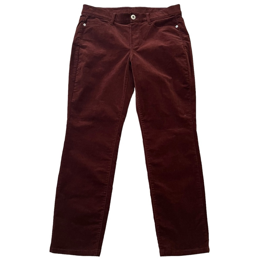 J. Jill Reddish Brown Pinwale Corduroy Straight Leg Jean SP